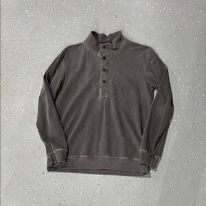 Gray Goodlife Button-Up Pullover
